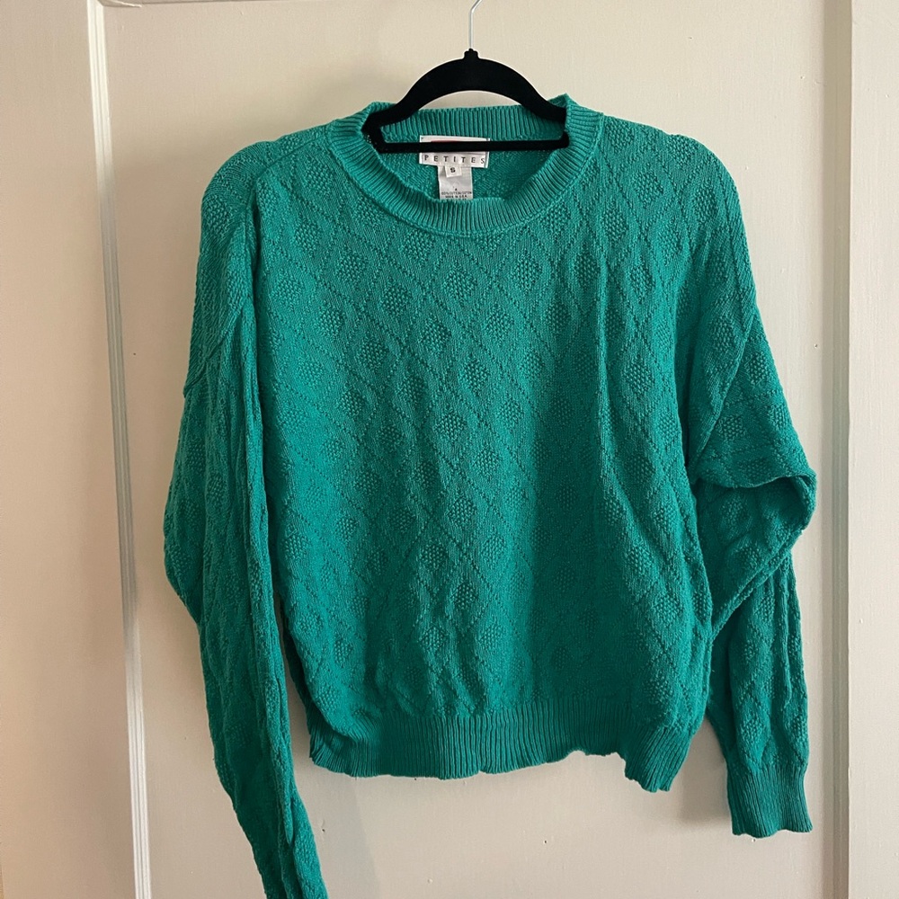 Talbots 100% cotton vintage Knit Sweater